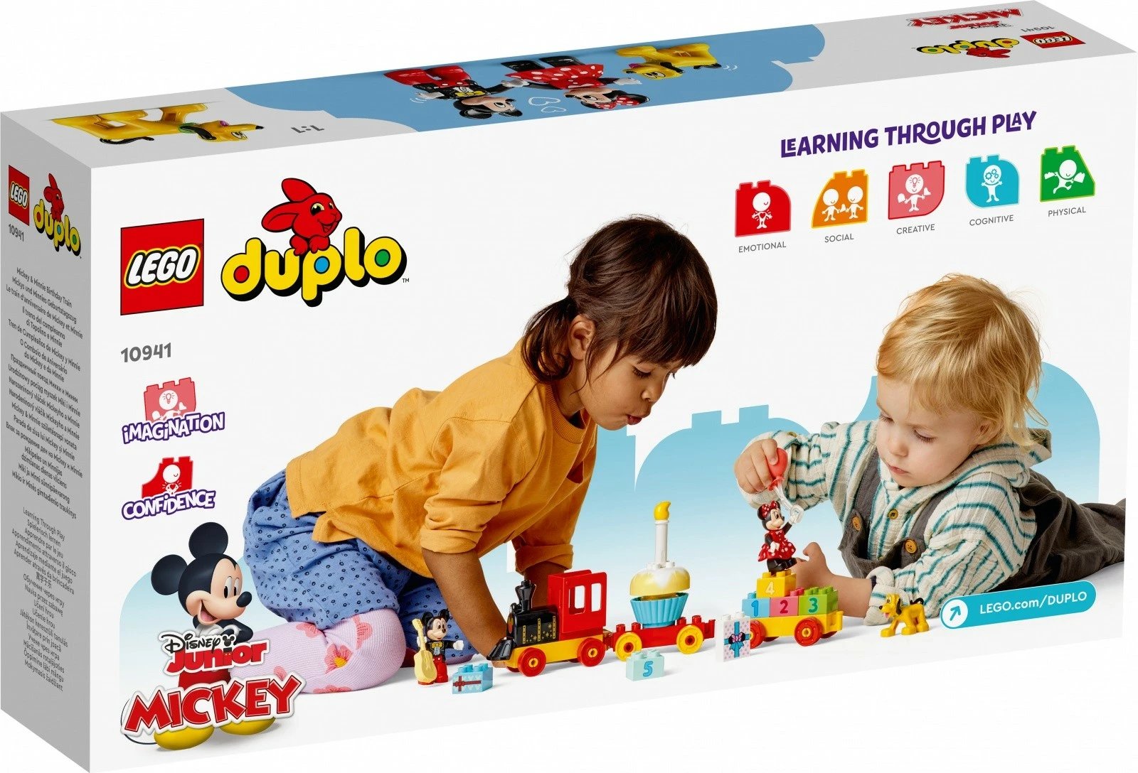 Set ndërtimi LEGO DUPLO Disney 10941 Birthday Train, Mickey & Minnie Mouse, 22 pjesë, për fëmijë, shumëngjyrësh Set ndërtimi LEGO DUPLO Disney 10941 Birthday Train, Mickey & Minnie Mouse, 22 pjesë, për fëmijë, shumëngjyrësh