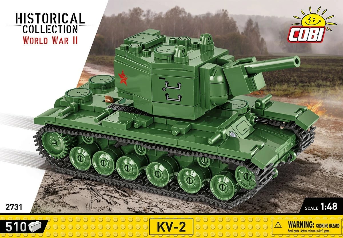 Set ndërtimi Cobi Klocki KV-2, 510 pjesë, Jeshile