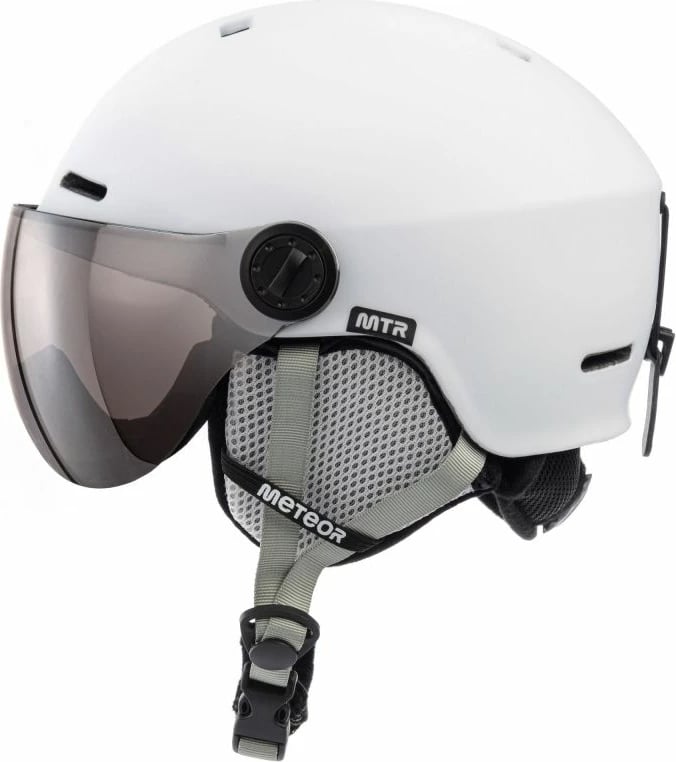 Helmetë për ski Meteor, bardhë