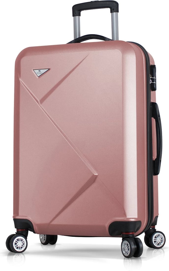 Valixhe udhëtimi, ngjyrë rozë gold, Zoozie Bags, 67x43x28cm, 70L