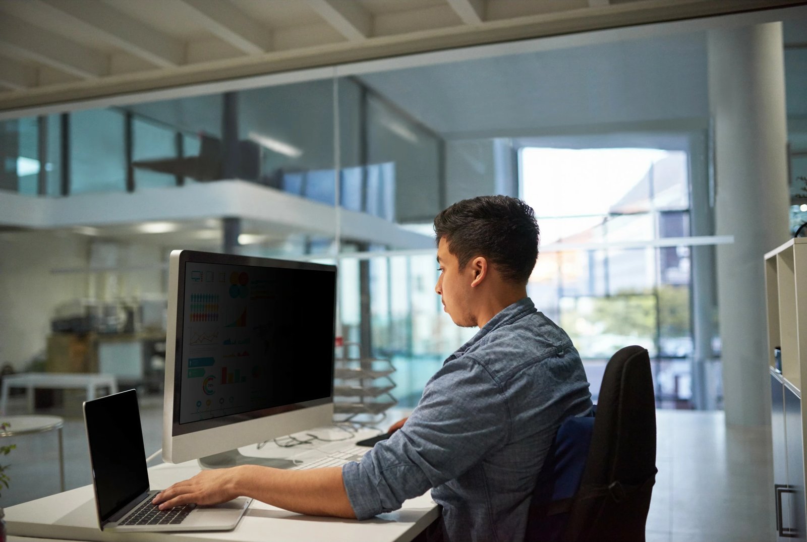 Filtër privatësie 3M PF380W2B për monitor 38 inç, 21:9, i zi