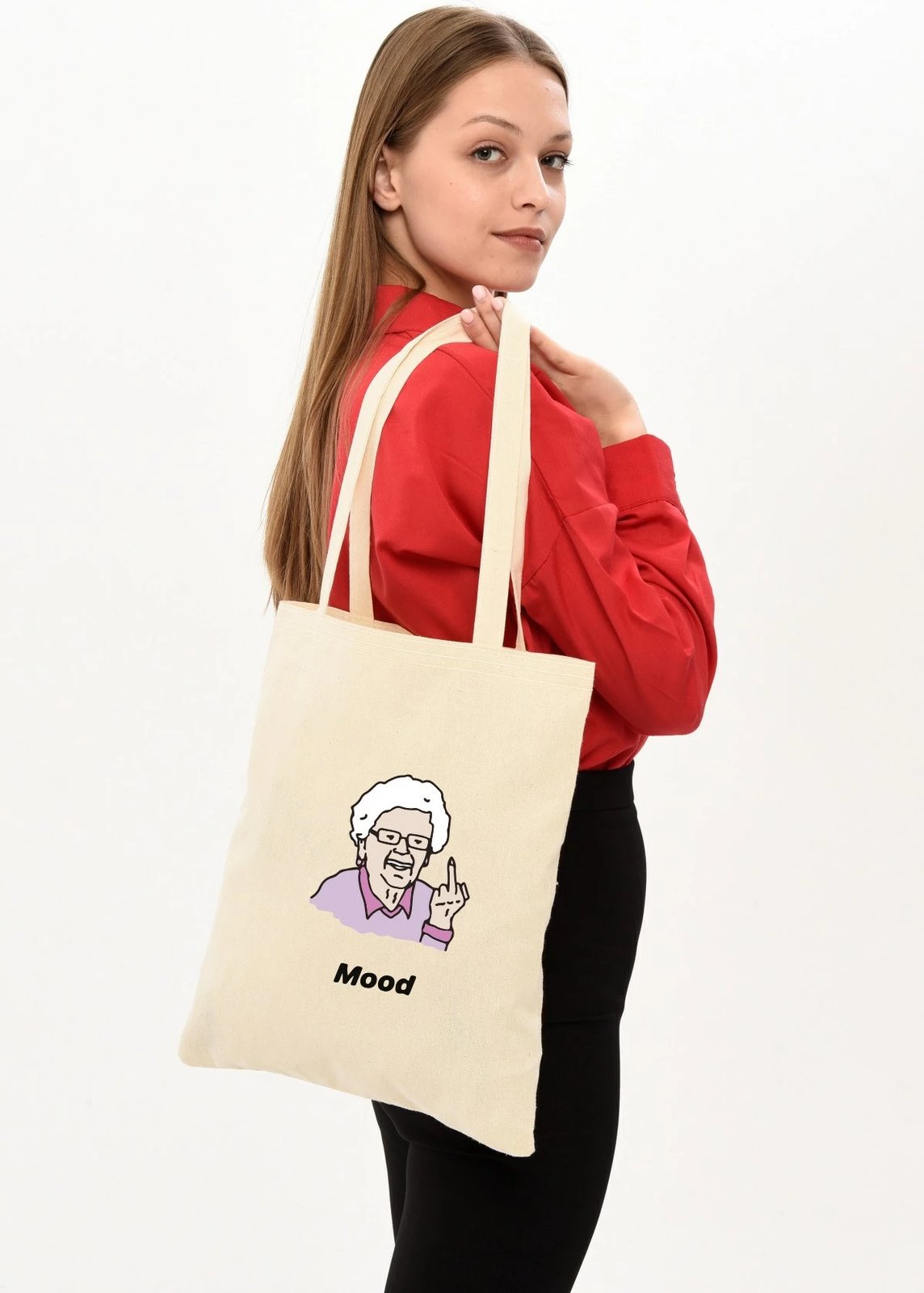 Qese tote Zoozie Bags, 0114, ngjyrë krem