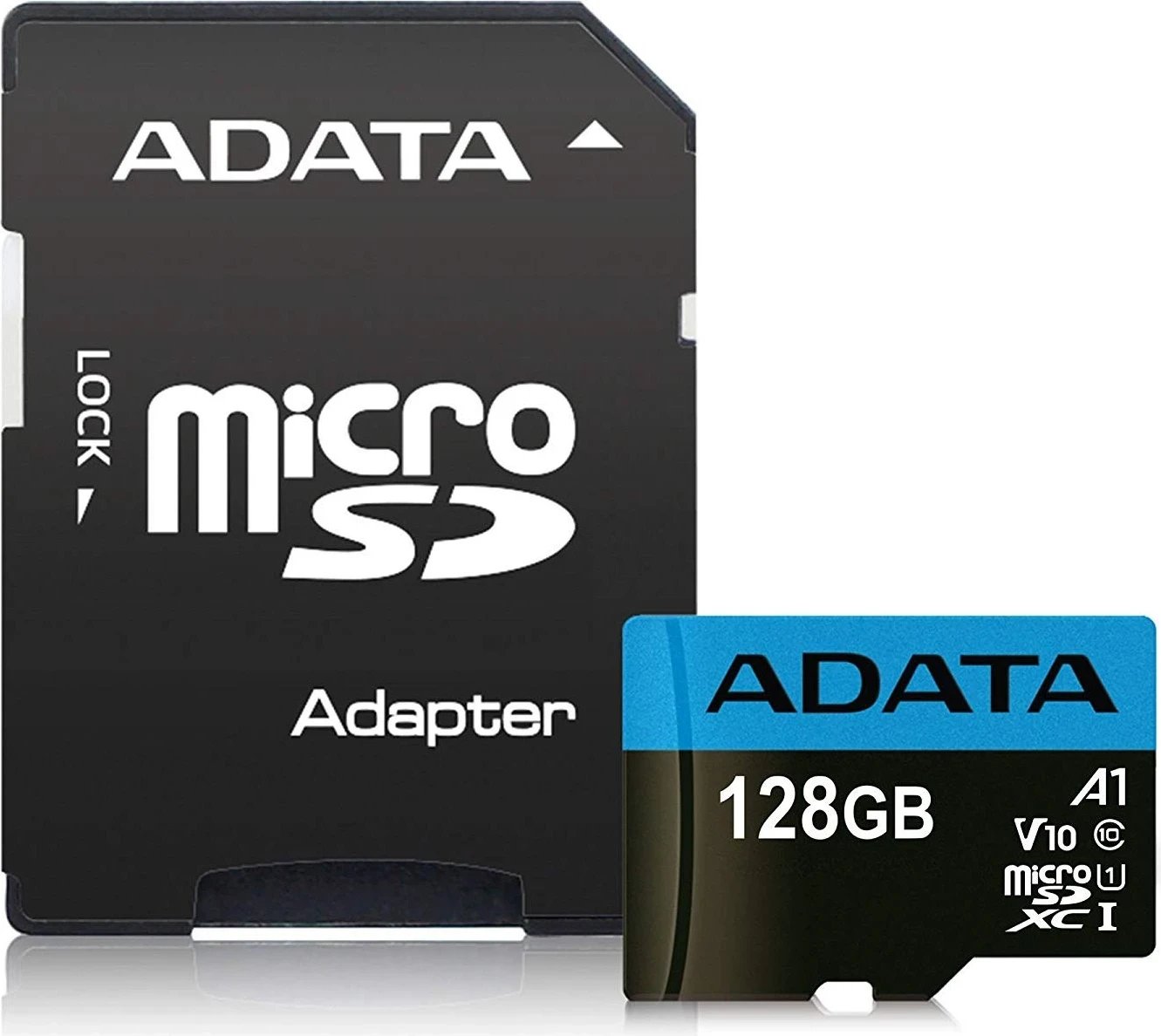 ADATA Premier microSDXC 128 GB 100R / 25W UHS-I Klasa 10 A1 V10 + Përshtatës