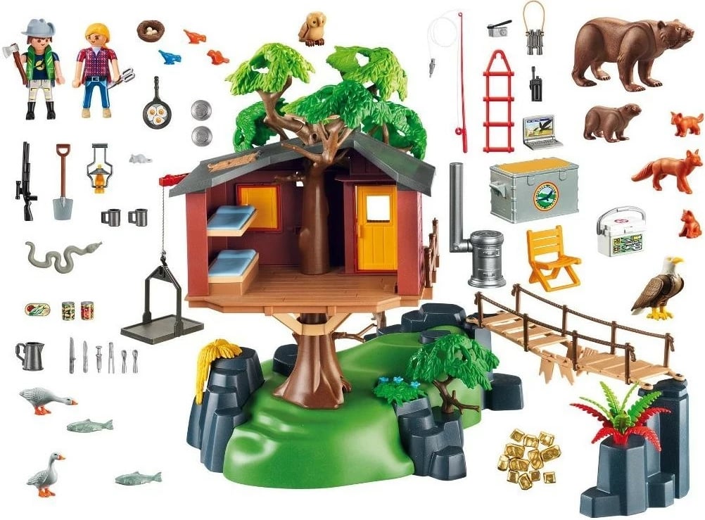 Set ndërtimi Playmobil Wildlife 5557, Przygoda me shtëpinë në pemë