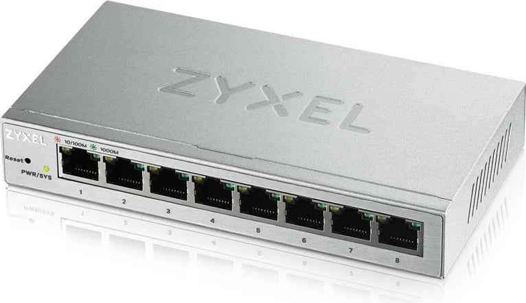 Switch i menaxhuar Zyxel GS1200-8, 8 porta Gigabit, Desktop, Argjend