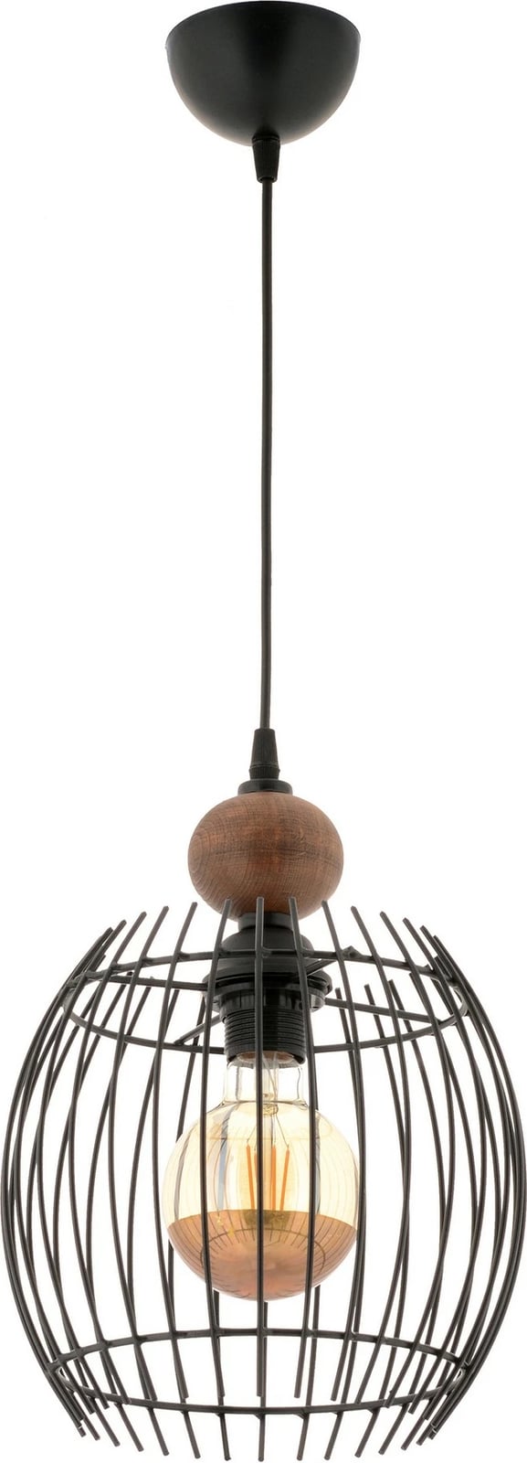 Llambë tavani Opviq, Lillian, dru, e zezë, natyrale Llambë tavani Opviq, Lillian, dru, e zezë, natyrale