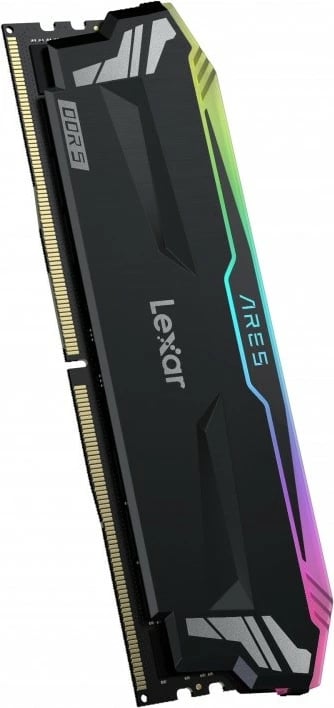 RAM Memorje Lexar ARES RGB DDR5, 32GB (2x16GB), 6800MHz, CL34, e zezë RAM Memorje Lexar ARES RGB DDR5, 32GB (2x16GB), 6800MHz, CL34, e zezë