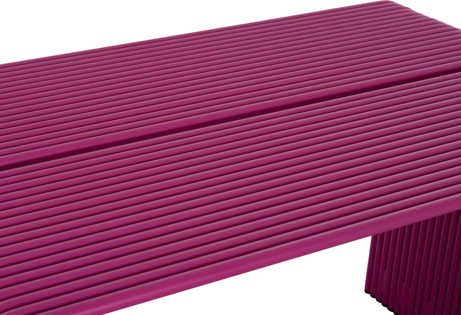 Tavolinë ngrënieje INTREPID, alumin, ngjyrë vjollcë, 120x70x70.5cm