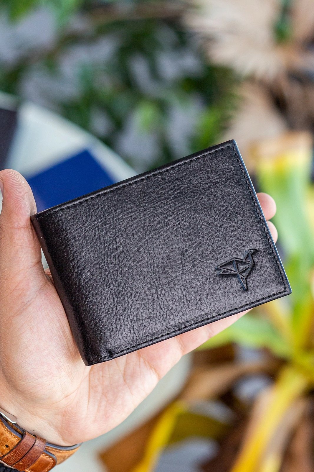 Portofol për burra, lëkurë origjinale, ngjyrë e zezë, Zoozie Bags Liverpool