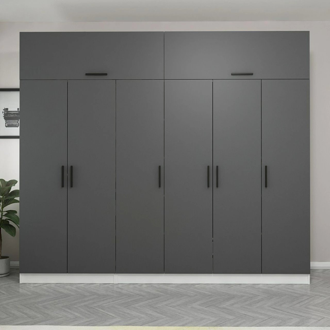 Dollap Skye Decor, ngjyrë antracit, Kale - 5239