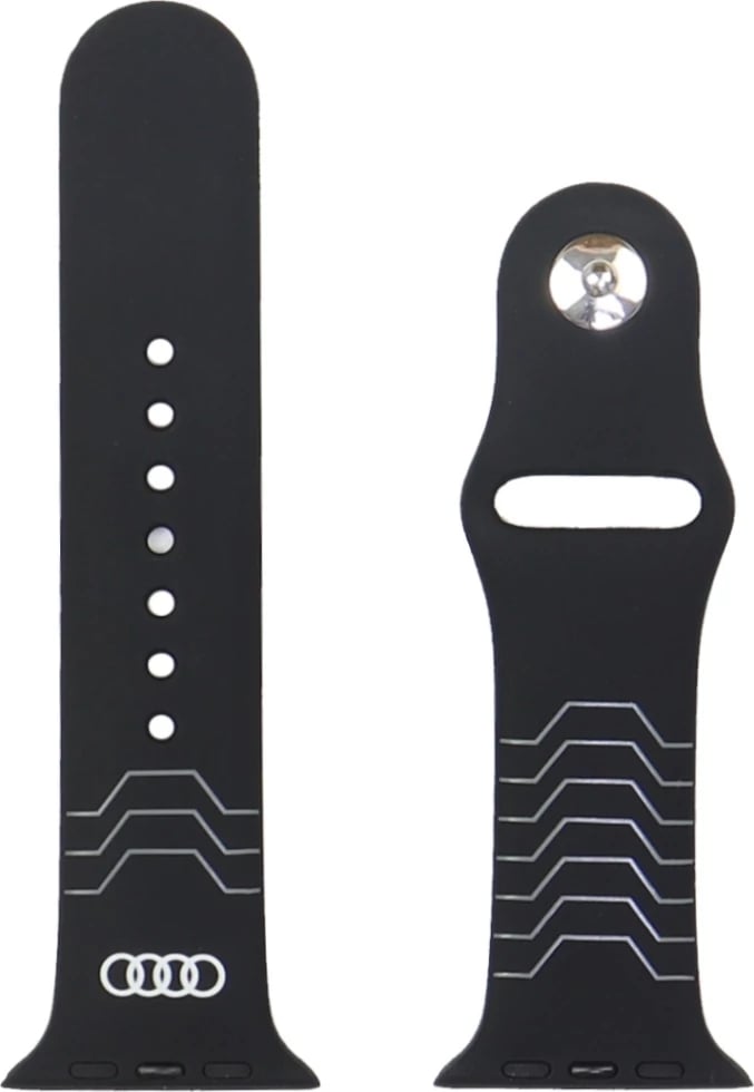 Rrip silikoni për Apple Watch Audi Geometric Pattern, i zi, 44/45/46/49 mm