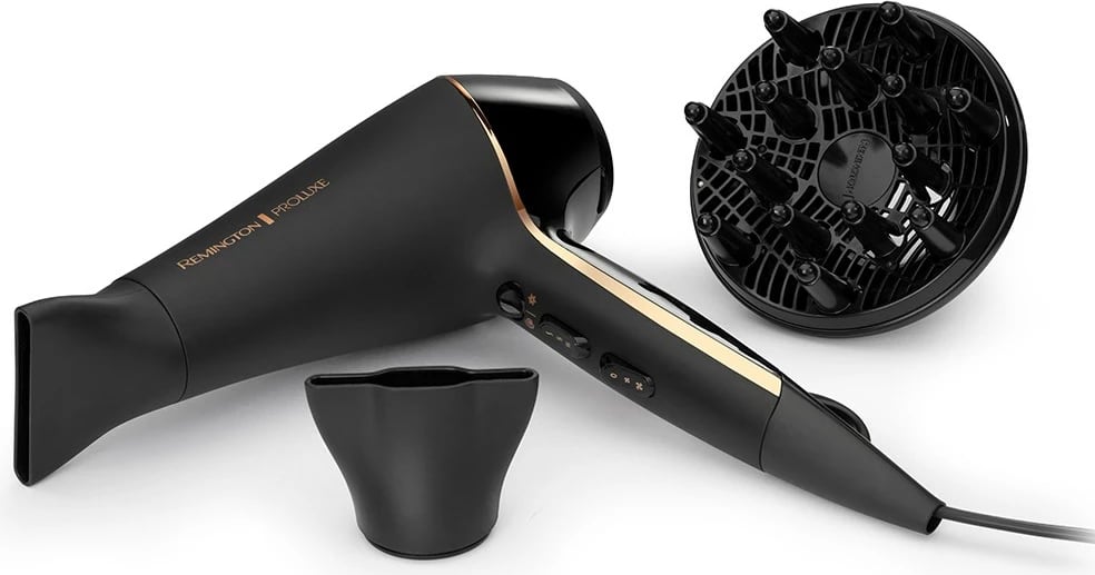 Tharëse flokësh Remington PROLuxe Midnight Edition 2400 W, E zezë, Ari