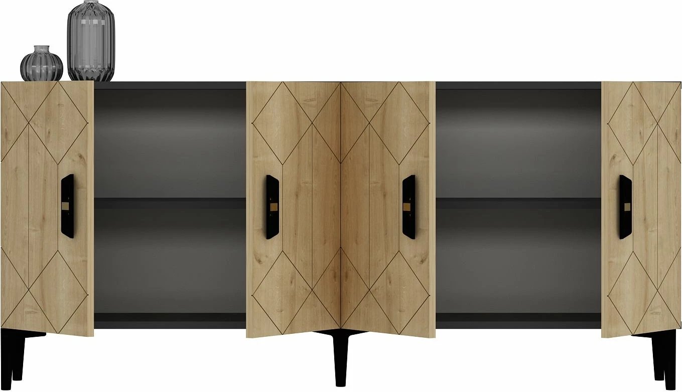 Konsol Skye Decor, Cross KB150, antracit, lisi safir