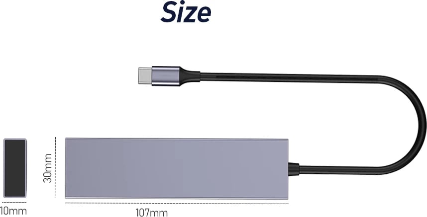 Docking Station Hub 4in1 Type-C to Usb+Type-C SONIT TY0066