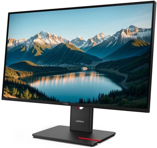 Monitor, Lenovo ThinkVision T27q-40 64A6GAT6EU, 27\", TFT/LCD, i sheshtë, ngjyrë e zezë dhe ari