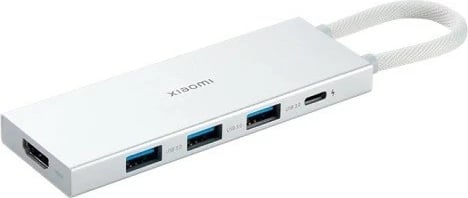 Kasë USB Type-C Xiaomi 5në1, 3x USB 3.0, HDMI, Type-C, Bardhë