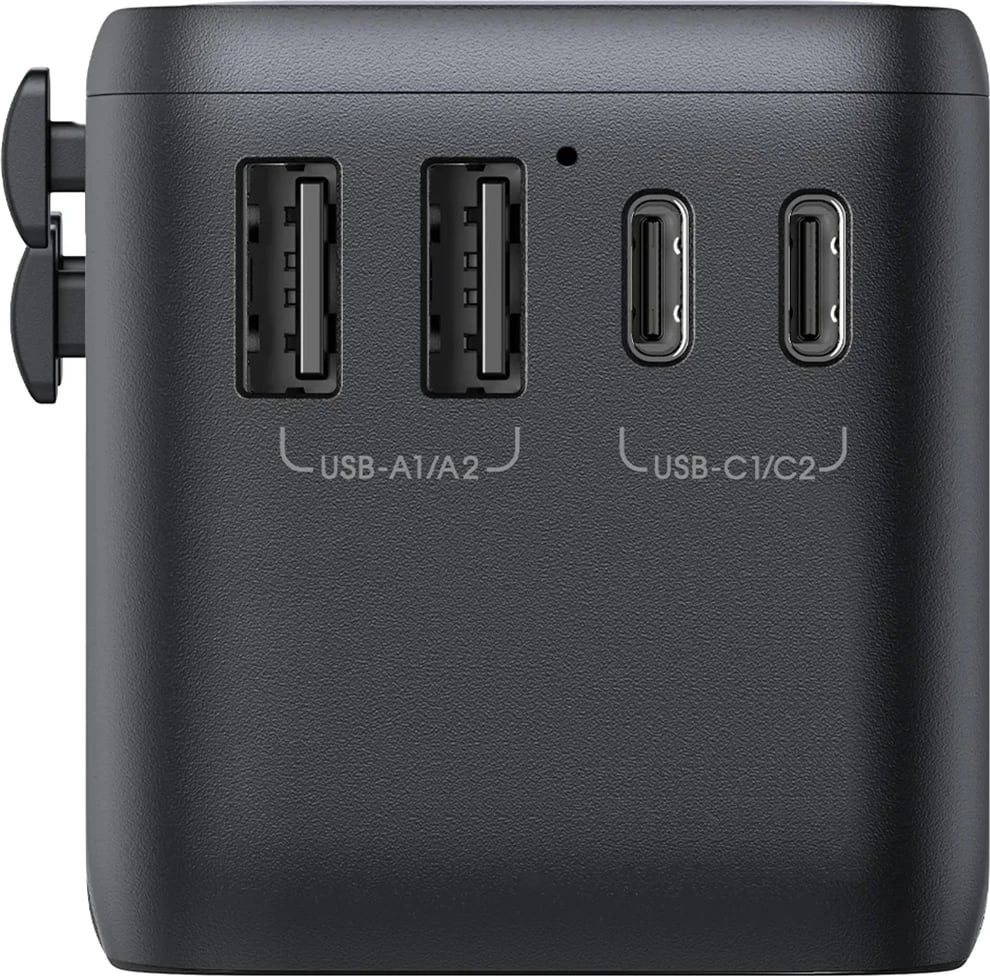 Adapter udhëtimi universal Joyroom JR-TCW02, 65W, 3x USB-C, 2x USB-A, i zi