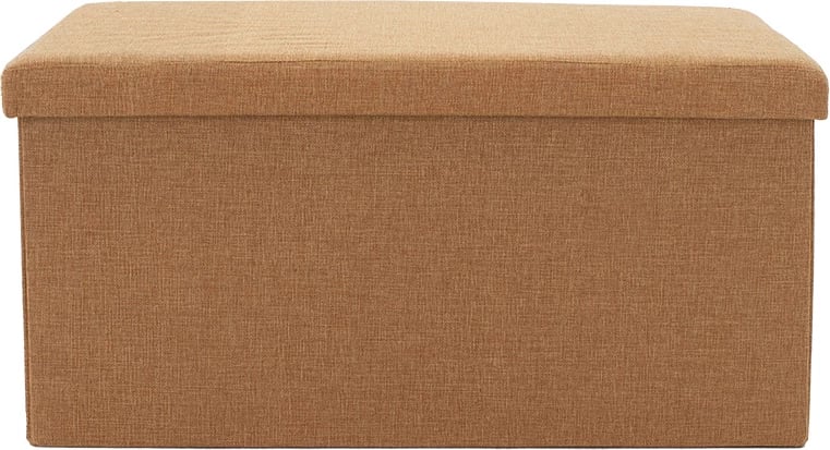 Stool-trunk Greatness, pëlhurë bezhë, 76x38x38cm