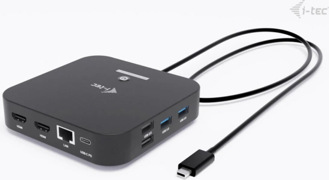 Docking station i-tec C31DUALHDMIDOCKPD, 2x HDMI, 6x USB, Power Delivery 100W, E zezë