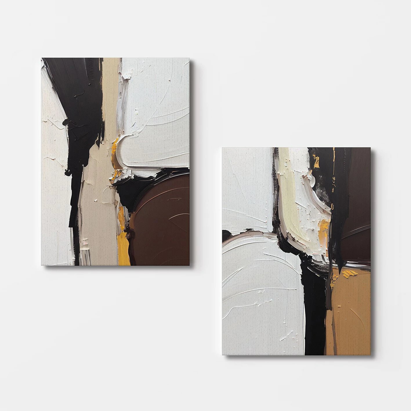 Pikturë dekorative në kanavacë, 2 copë, shumëngjyrëshe, Wallity, 50x70cm