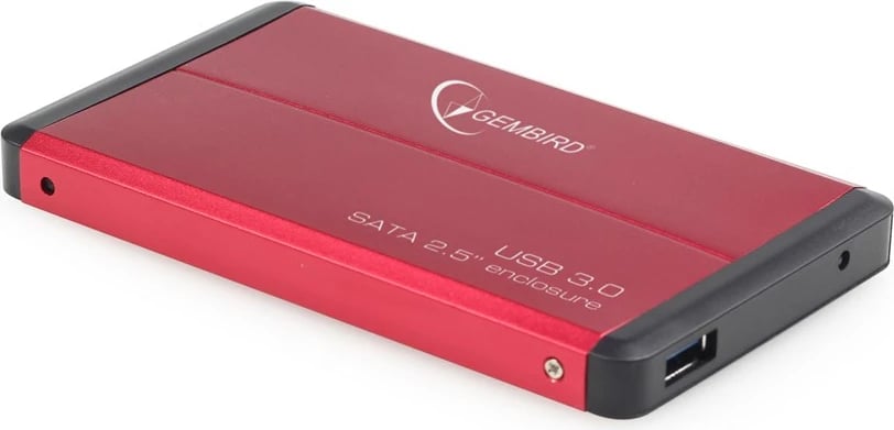 Kuti për disk HDD, Gembird EE2-U3S-2-R, 2.5", e kuqe