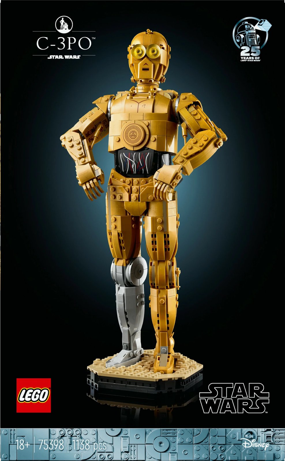 Set ndërtimi LEGO Star Wars C-3PO 75398, 1138 pjesë, multikolor