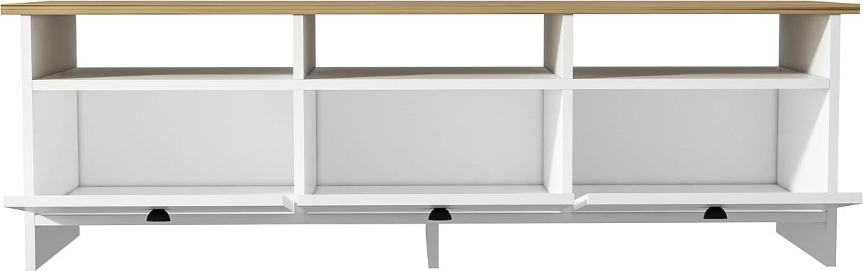 Set mobiljesh për dhomë dite, Skye Decor, Oslo, ngjyrë e bardhë dhe lis