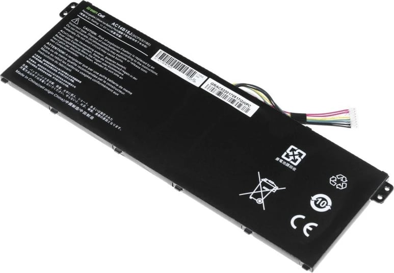 Bateri laptopi Green Cell AC52 për Acer Aspire E11, 11.4V, 2100mAh, e zezë