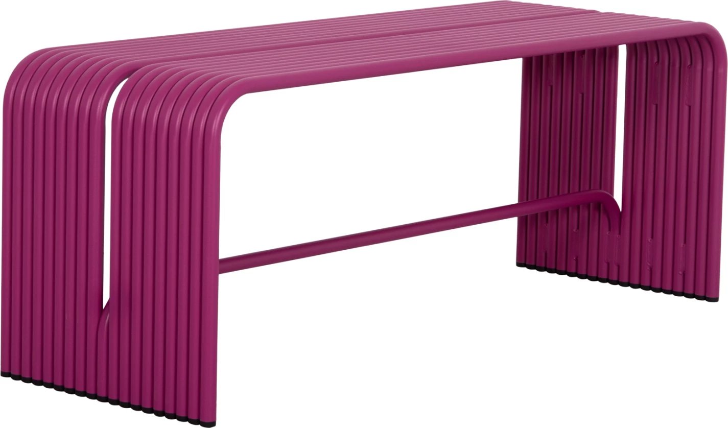 Bankë dyvendëshe INTREPID, alumin, ngjyrë vjollcë, FH6327.05, 109.5x37x42cm