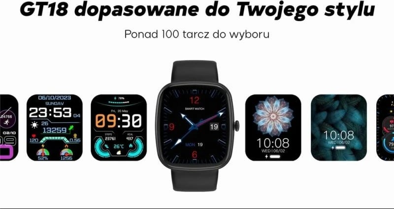 Smartwatch për meshkuj Gravity, blu e zezë