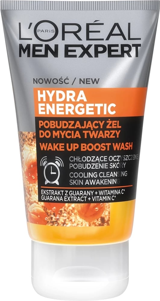 Xhel për pastrim fytyre për meshkuj L'Oreal Paris Men Expert Hydra Energetic 100ml