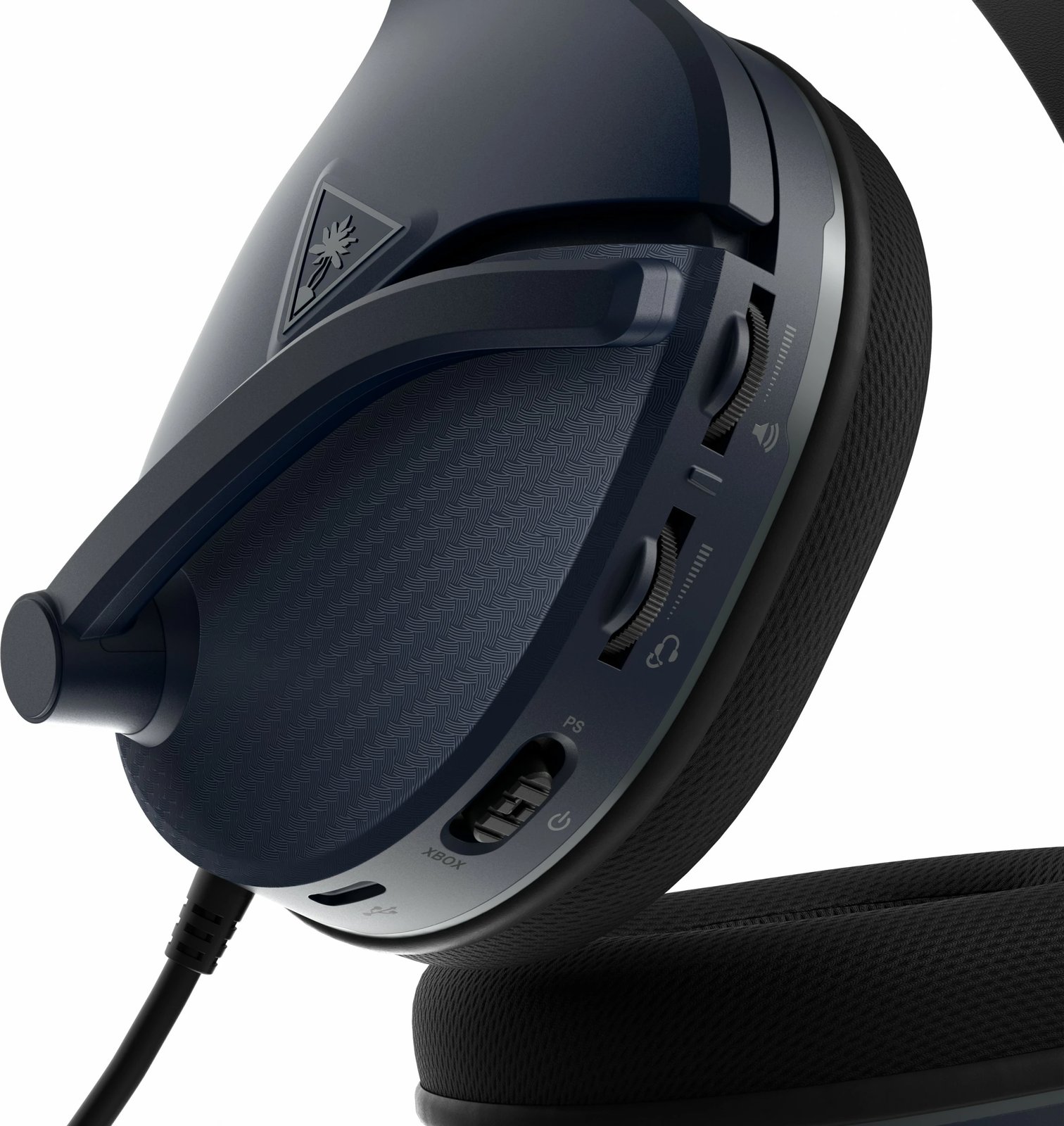 Kufje gaming Turtle Beach Recon 200 Gen 2, me kabllo, bass boost, mikrofoni flip-to-mute, e zezë/navy