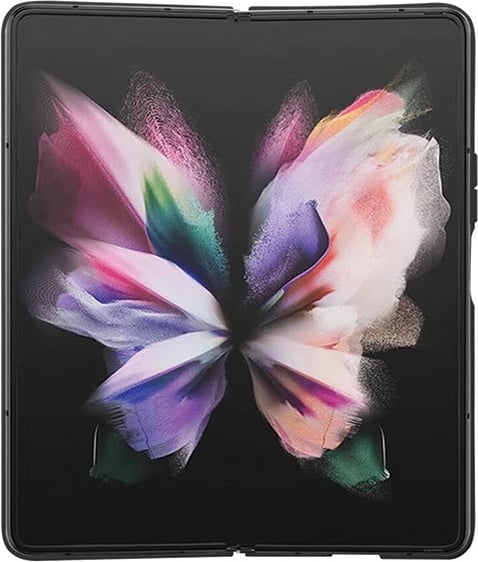 Mbështjellës Guess Leather 4G Diamond Triangle për Samsung Galaxy Z Fold 5, i zi