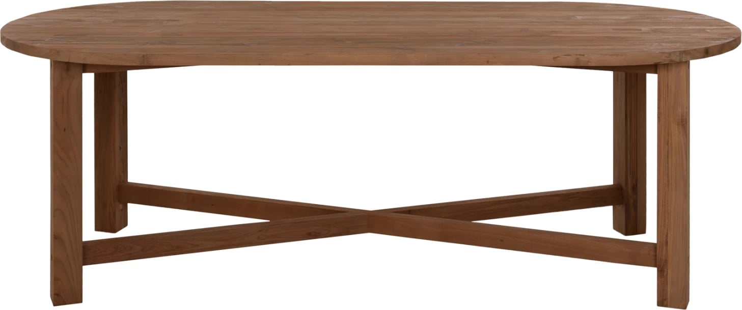 Tavolinë ngrënie KUTAI FH9640 dru TEAK i ricikluar ngjyrë natyrale 200x90x75 cm