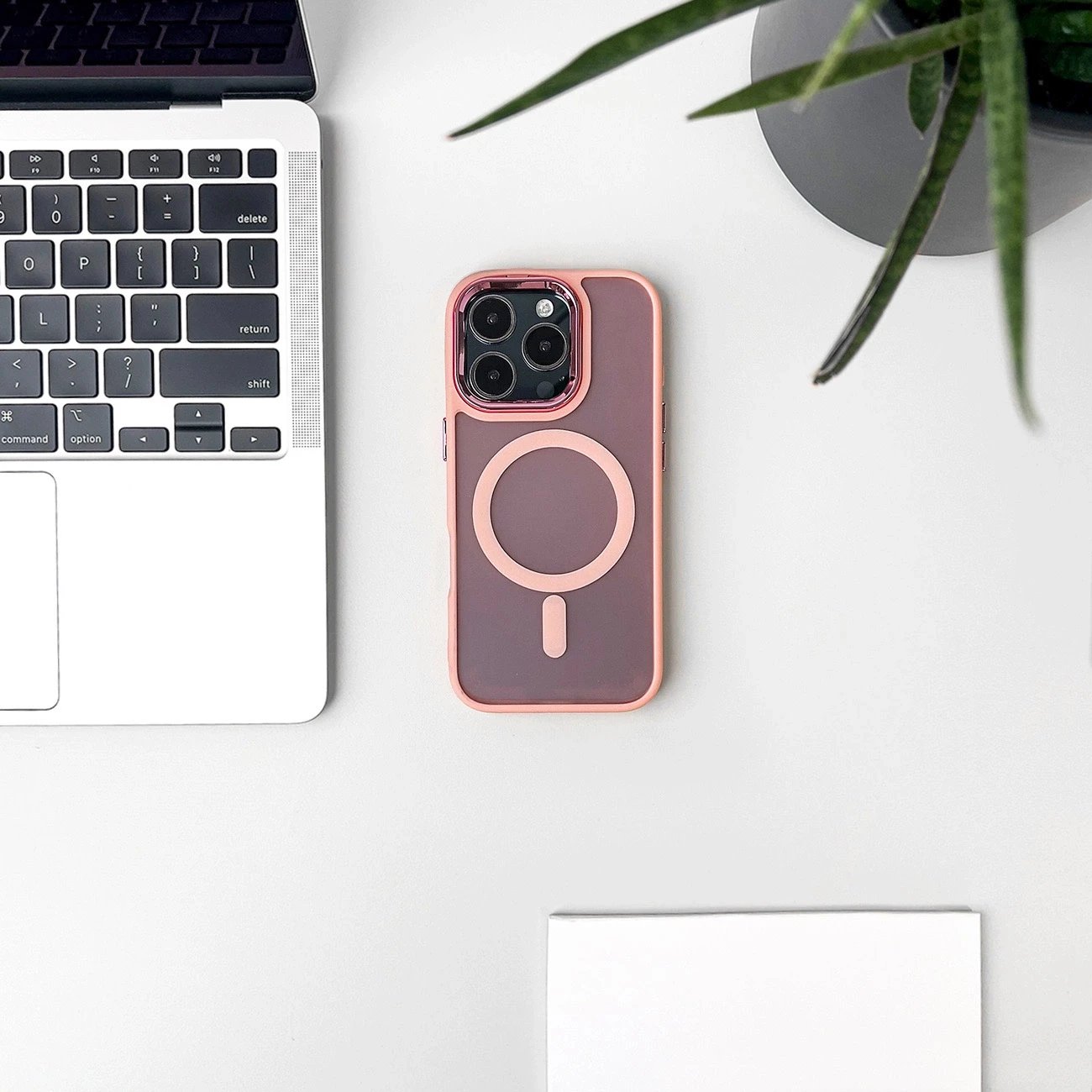 Mbështjellës Hurtel Fashion Case MagSafe për iPhone 17 Air, Rozë