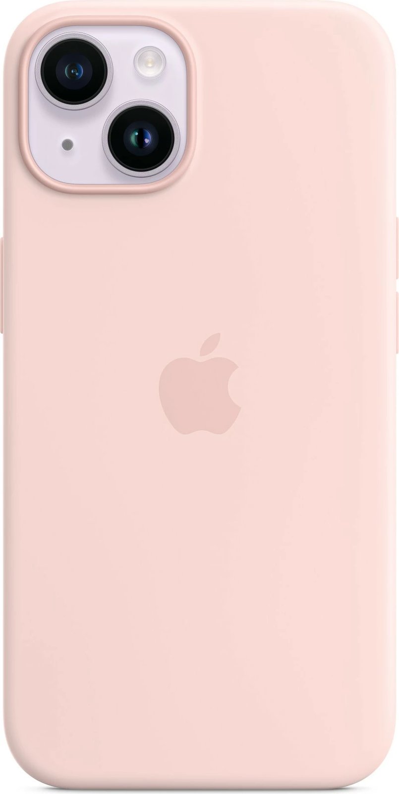 Mbështjellës silikonik Apple iPhone 14 me MagSafe, Chalk Pink