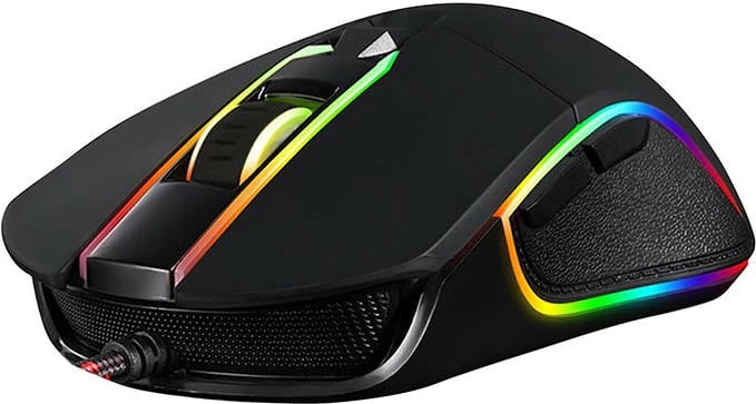 Maus gaming Motospeed V30 me kabllo, RGB, 3500 DPI, i zi