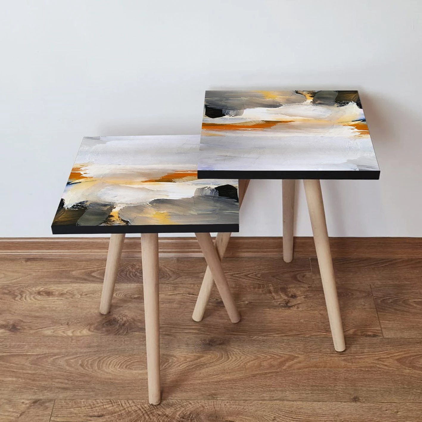 Set tavolina të mbivendosura, shumëngjyrëshe, Skye Decor, 2 copë, 2Shp96