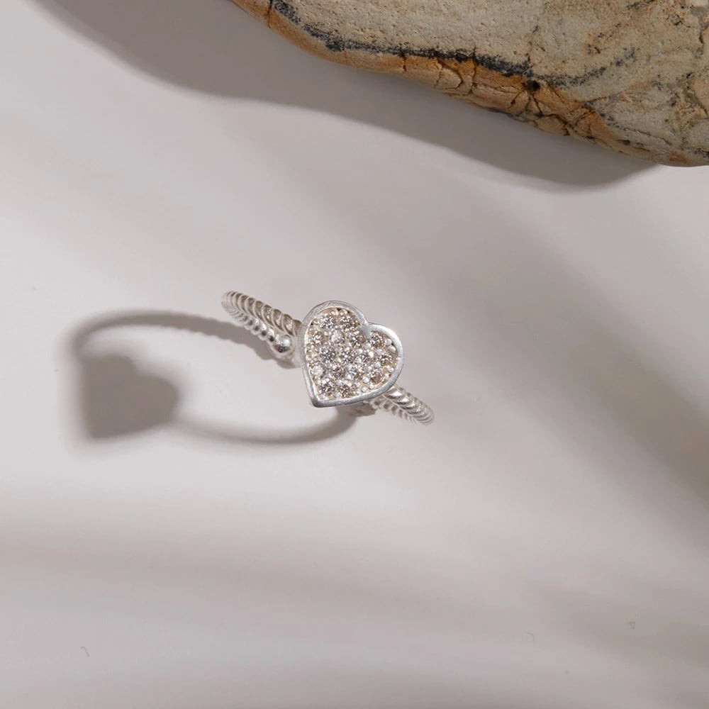 Unazë argjendi Elika Silver, e rregullueshme, me zirkon, FA182295