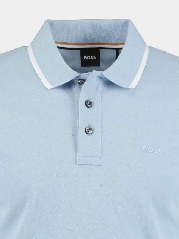 Maicë polo Boss për meshkuj, e kaltër