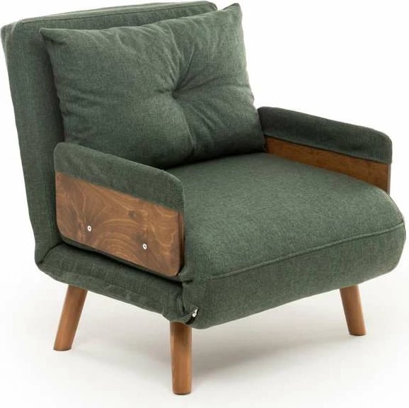 Krevat-karrige një vendës, Atelier del Sofa, Cosmo Single, ngjyrë e gjelbër