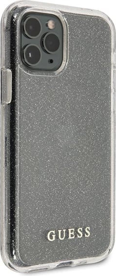 Mbështjellës Guess GUHCN65PCGLSI për iPhone 11 Pro Max, Glitter, Argjend