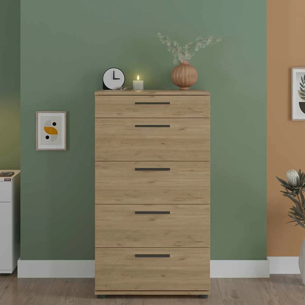 Komodë Skye Decor, ngjyrë lisi, Sfn-550-Ff-1