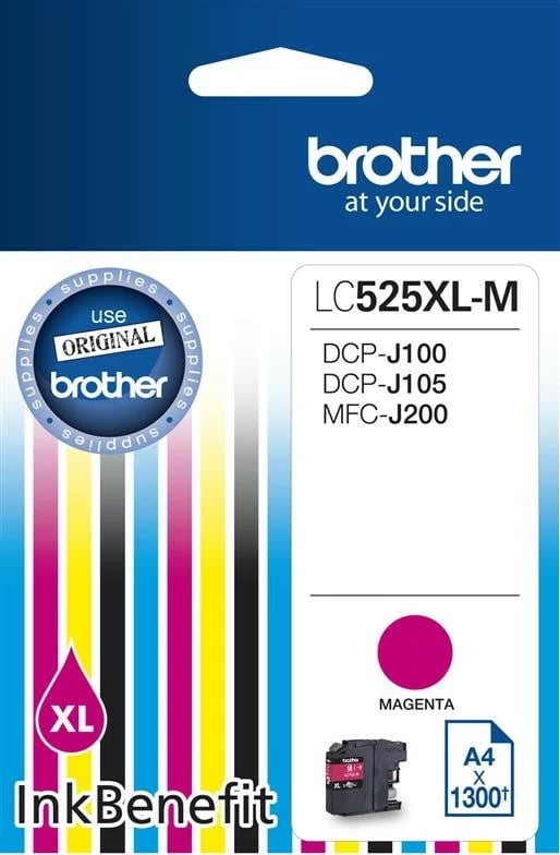 Toner Brother LC525XLM, Magenta, për DCP-J100/DCP-J105/DCP-J200, XL