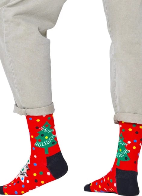 Çorape për femra Happy Socks, të kuqe