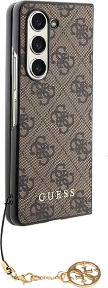 Mbështjellës Guess GUHCZFD5GF4GBR 4G Charms për Samsung Galaxy Z Fold5, Kafe