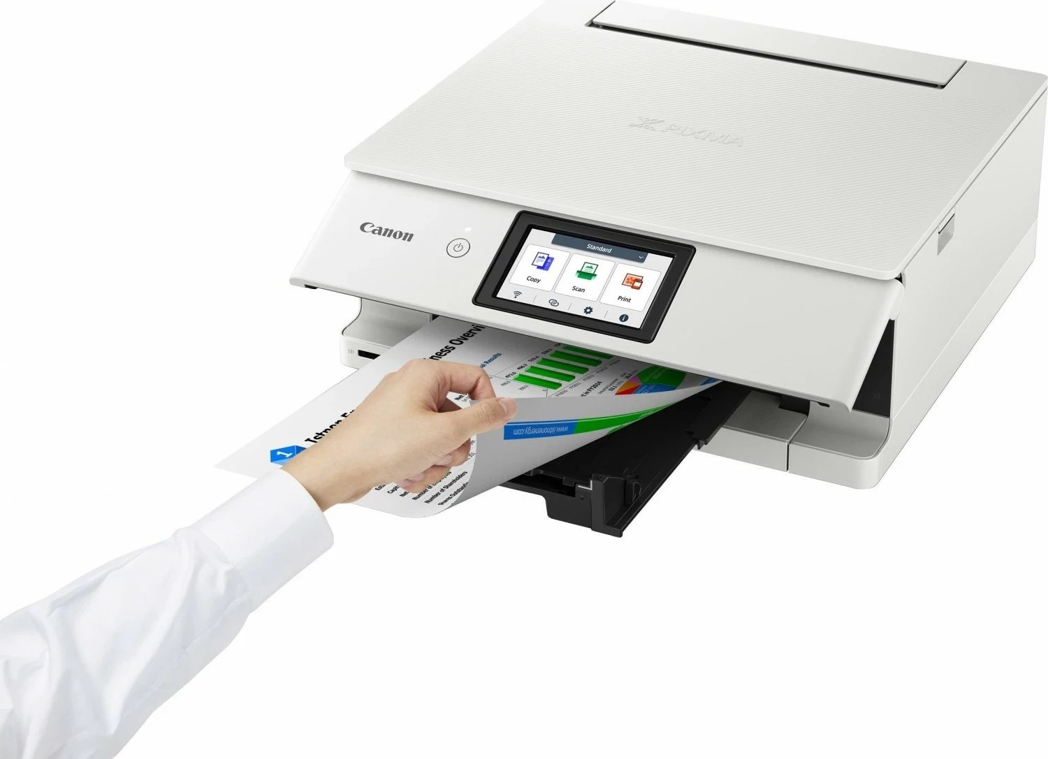 Printer Canon PIXMA TS8751, multifunksional, inkjet, Wi-Fi, bardhë