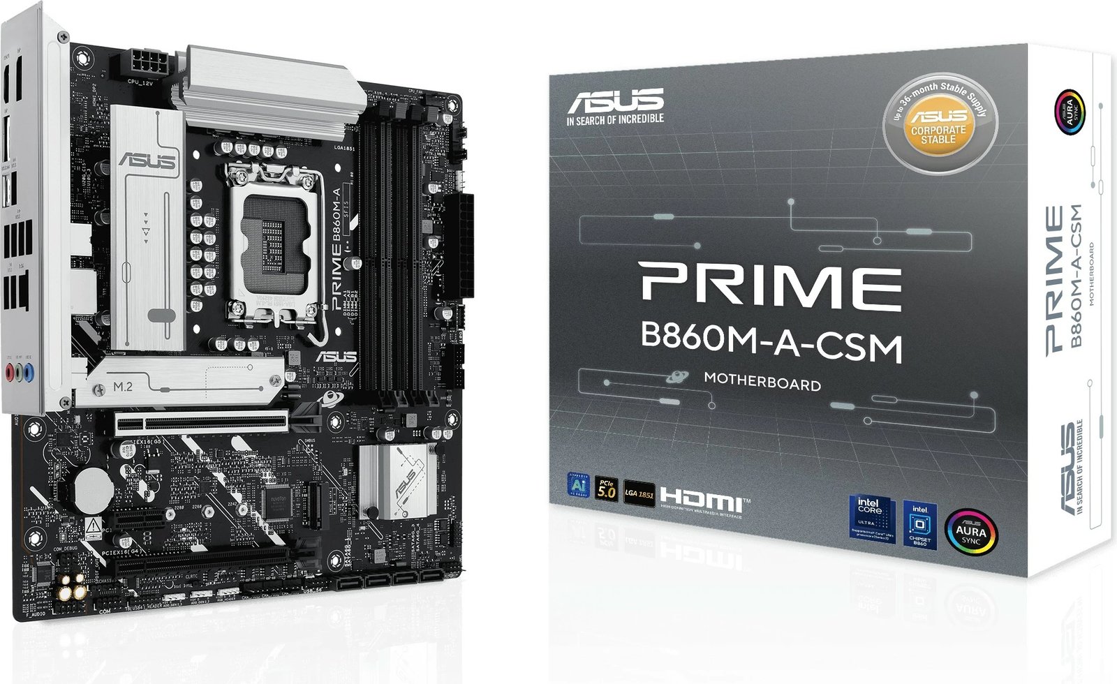 Pllakë amë ASUS PRIME B860M-A-CSM, LGA1851, micro ATX