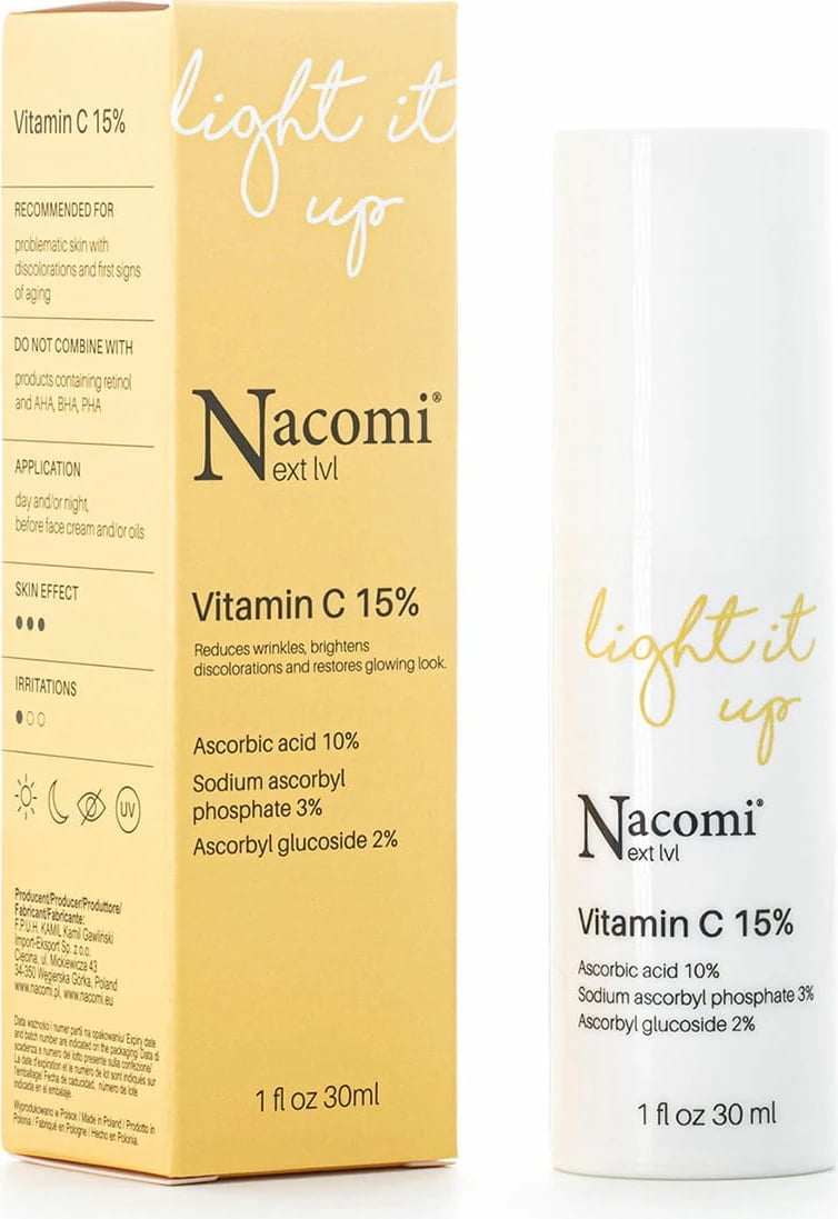 Serum për fytyrë Nacomi Next Level Vitamin C 15% për femra, 30ml