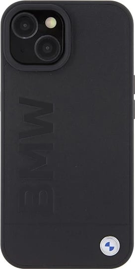 Mbështjellës BMW BMHMP15SSLLBK për iPhone 15 6.1", MagSafe, lëkurë, zi